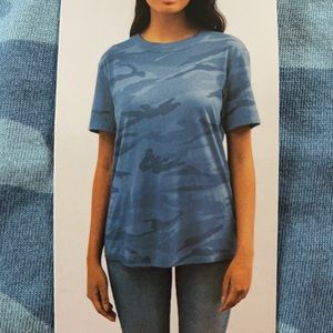 Splendid indigo Camo T-shirt NWT